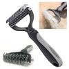 Pet Deshedding Brush Dog Hair Remover Mitt Massage Brush Grooming Brush Comb