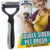 Pet Deshedding Brush Dog Hair Remover Mitt Massage Brush Grooming Brush Comb