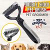 Pet Deshedding Brush Dog Hair Remover Mitt Massage Brush Grooming Brush Comb