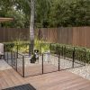 32in Outdoor Fence Heavy Duty Dog Pens 16 Panels Temporary Pet Playpen with Doors