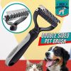 Pet Deshedding Brush Dog Hair Remover Mitt Massage Brush Grooming Brush Comb