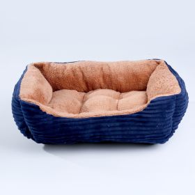 Four Seasons Universal Pet Kennel Bed (Option: Dark Blue-S)