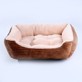 Four Seasons Universal Pet Kennel Bed (Option: Brown-S)