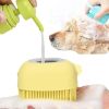 Bathroom Puppy Big Dog Bath Massage Gloves Brush Soft Safety Silicone