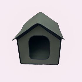 Portable Soft Dog House  Outdoor Waterproof Windproof Rainproof Dog  House, Foldable Semi Enclosed (size: large)