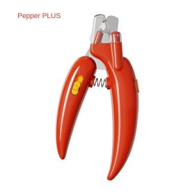 Ai Wo Pet Nail Knife,  Dog Nail Pliers, LED Blood Thread (Specifications: Chili Red - PLUS)