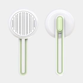 Aiwo  Dog Needle Comb Float Removing Massage Comb (Specifications: individual, colour: Hollow Needle Comb - Green)