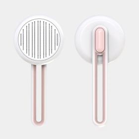 Aiwo  Dog Needle Comb Float Removing Massage Comb (Specifications: individual, colour: Hollow Needle Comb - Pink)