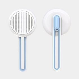 Aiwo  Dog Needle Comb Float Removing Massage Comb (Specifications: individual, colour: Hollow Needle Comb - Blue)