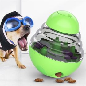 Dog Toys Food Ball Food Dispenser Training Balls Interactive Puppy  Slow Feed Pet Tumbler Toy (Color: Green)