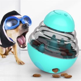 Dog Toys Food Ball Food Dispenser Training Balls Interactive Puppy  Slow Feed Pet Tumbler Toy (Color: Blue)