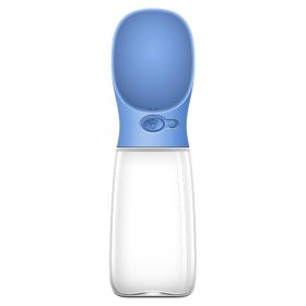 Pet Water Cup Outdoor Portable Water Bottle (Style: 550ML, Color: Sea blue)