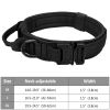 Tactical Pet Collar; Dog Collar With Handle; Military Heavy Duty Dog Collars For Medium Large Dogs