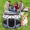 Folding Dog House Octagonal Cage Pet Cage Portable Pet Tent Large Dogs House