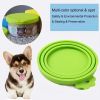 Pet Food Can Covers; Universal Safe Silicone Dog & Cat Food Can Lids; pack of 2