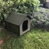 Portable Soft Dog House  Outdoor Waterproof Windproof Rainproof Dog  House, Foldable Semi Enclosed