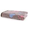 Prt Soft Brown Heart Claw Print Pet Rug For Dog And Cat S 23in*16in M 30in*20in L 41in*30in