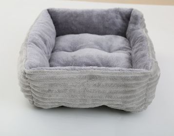 Four Seasons Universal Pet Kennel Bed (Option: Light Gray-L)